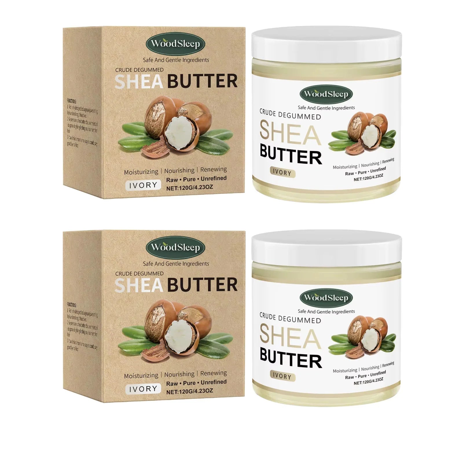 Crude Shea Butter Cream Deep Moisturizing Nourishing Multi Purpose For Extremely Dry Skin Face Hand Body Skin Care Cream