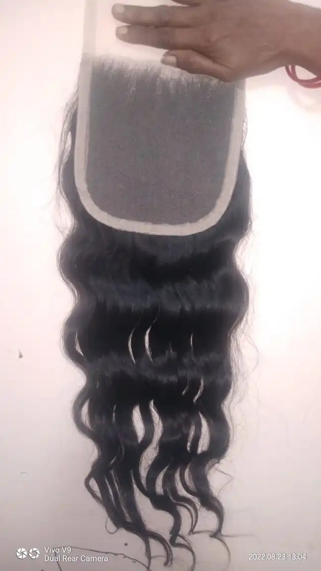 7x7 for Swiss Transparent Lace Closure 360 Lace Frontal 100% Indian Transparent Lace Closure Light Color Human Hair Extensions