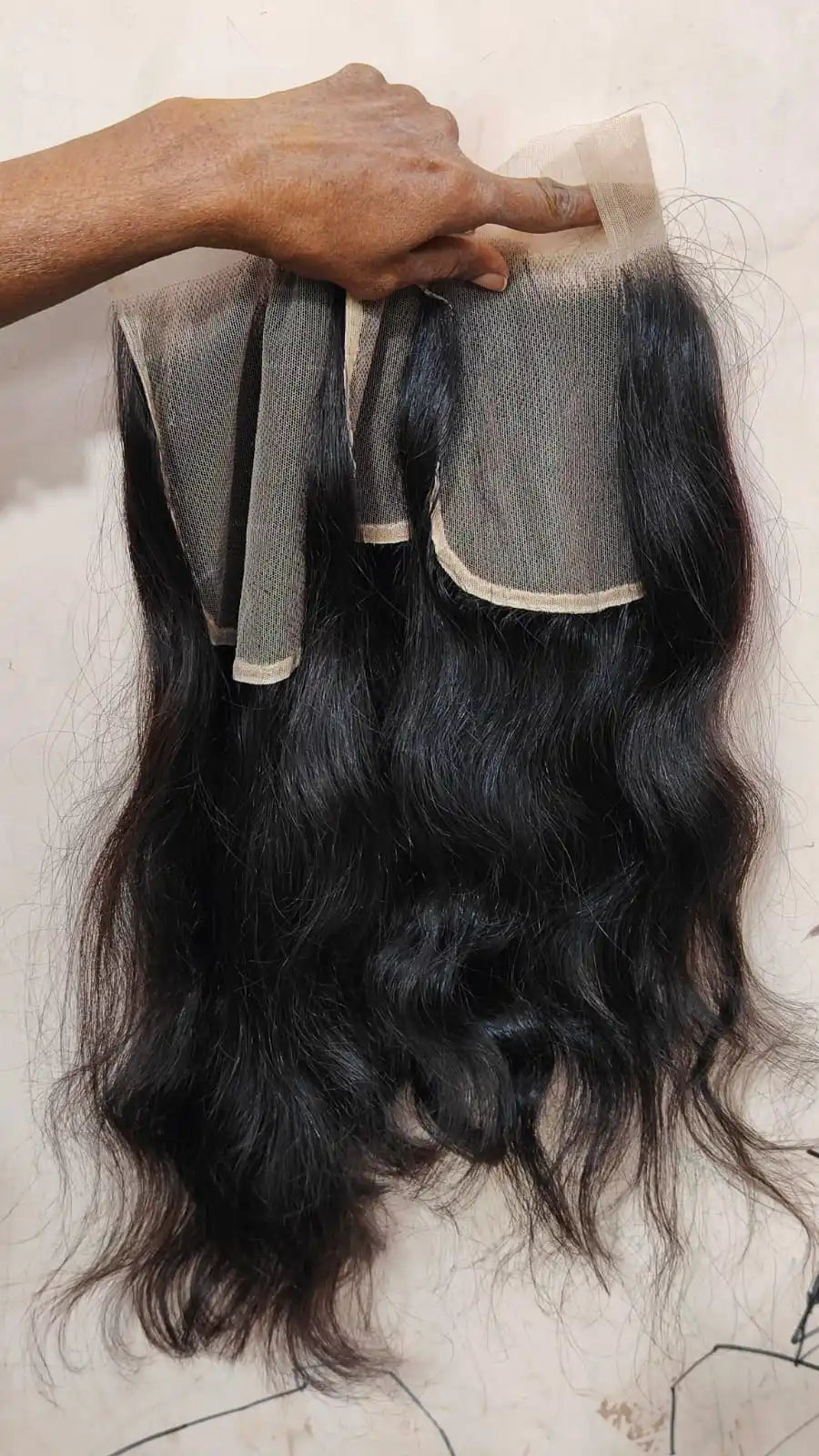 7x7 for Swiss Transparent Lace Closure 360 Lace Frontal 100% Indian Transparent Lace Closure Light Color Human Hair Extensions