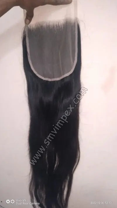 7x7 for Swiss Transparent Lace Closure 360 Lace Frontal 100% Indian Transparent Lace Closure Light Color Human Hair Extensions