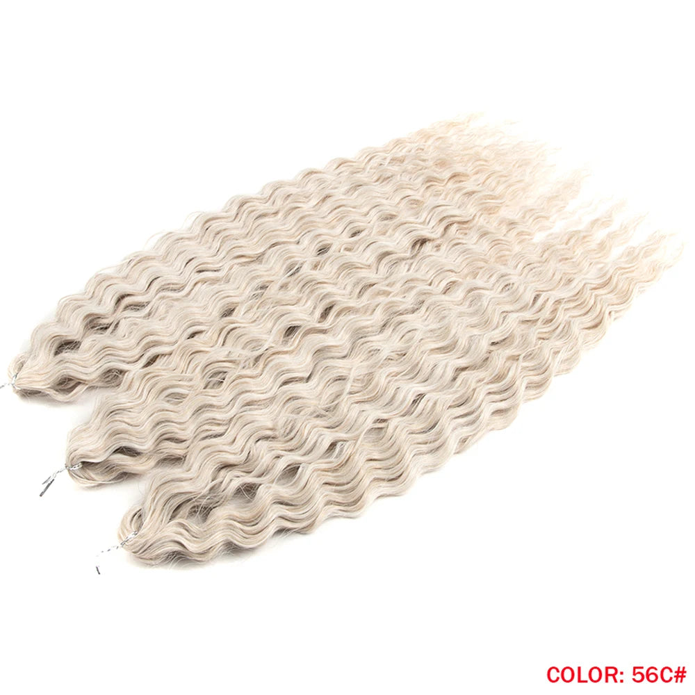 Trinity Loose Deep Wave Crochet Hair – 24" Synthetic Twist
