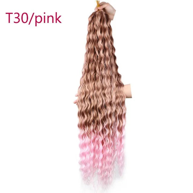 Trinity Deep Wave Crochet Hair – Afro Kinky Bulk Extension