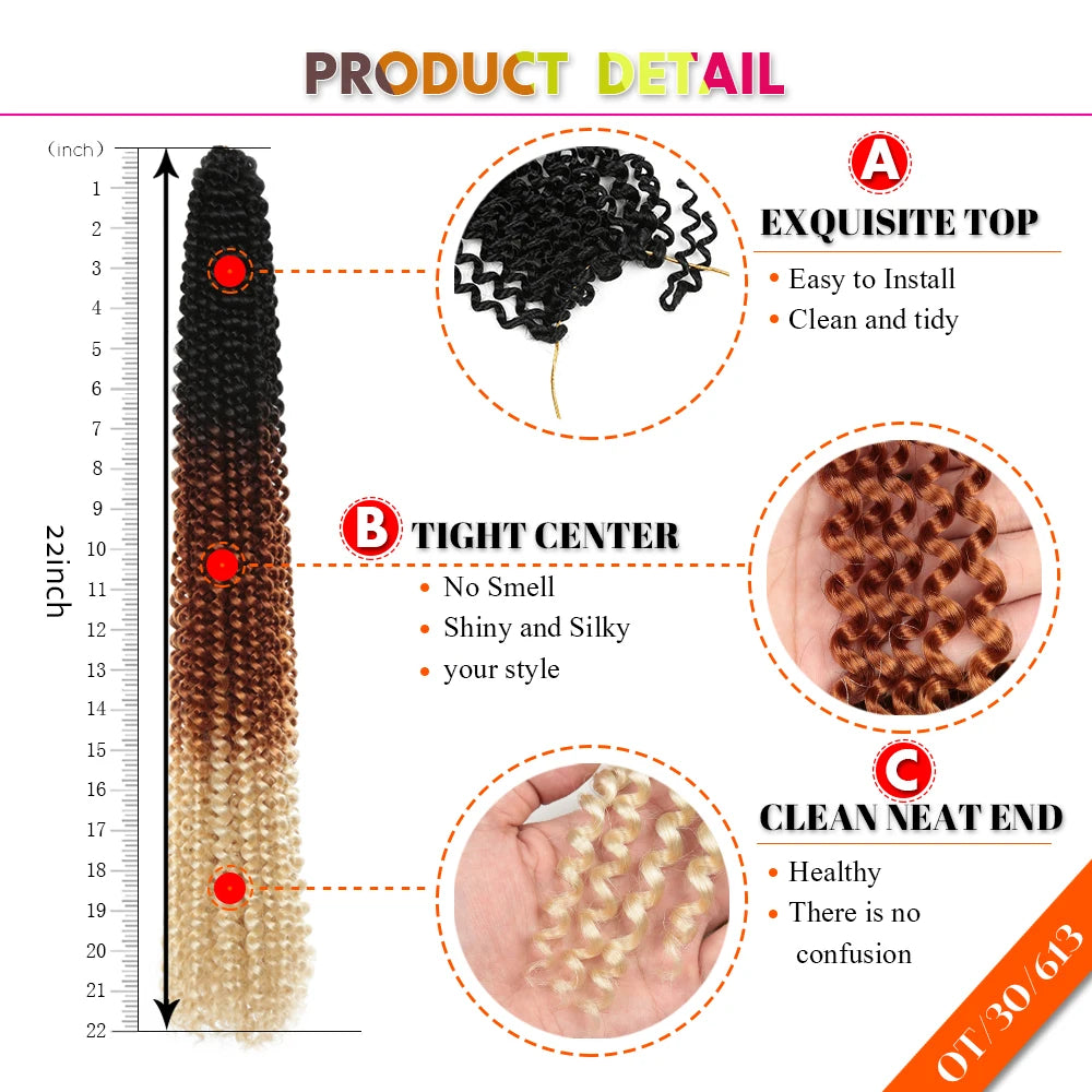 Trinity 22" Ombre Passion Twist Crochet Braiding Hair