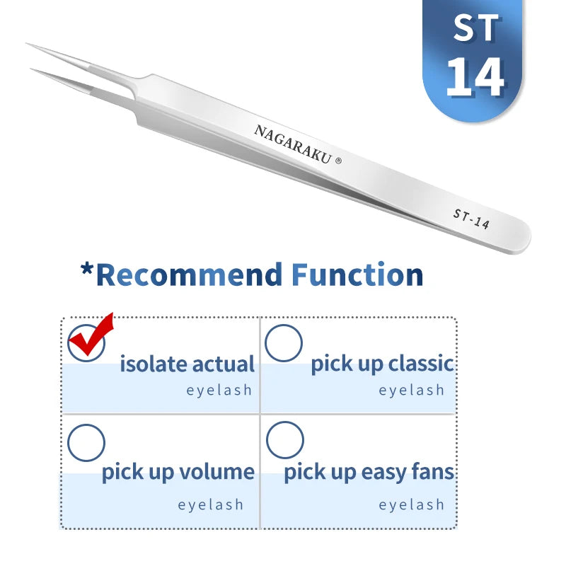NAGARAKU Professional Volume Tweezer 3D Accurate Pincet