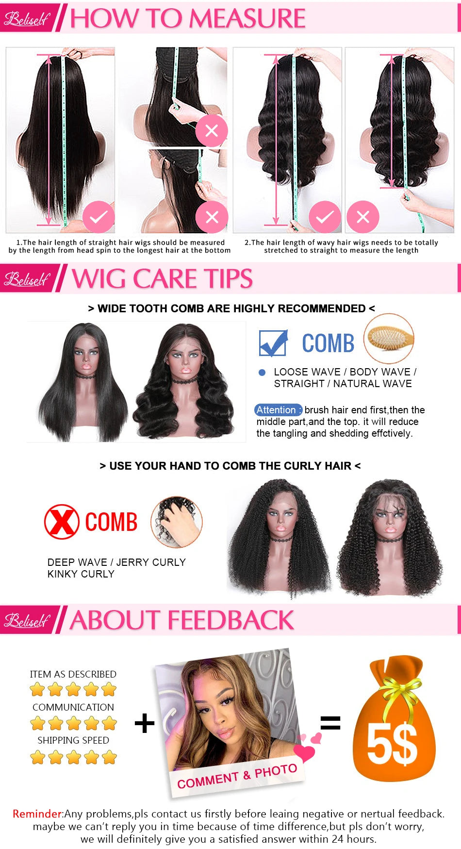 HD Transparent Lace Front Wig 13x4/13x6/5x5 - Straight, Pre-Plucked