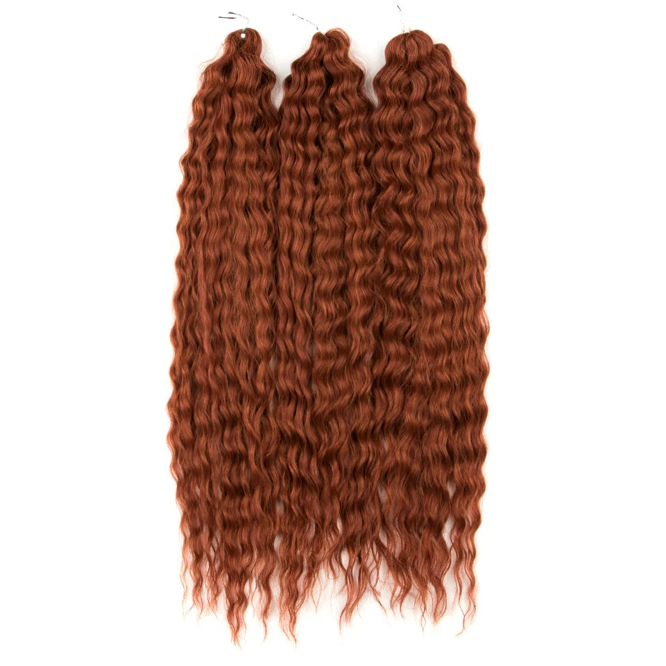 Trinity Loose Deep Wave Crochet Hair – 24" Synthetic Twist