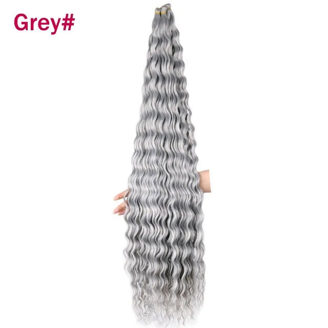 Trinity Deep Wave Crochet Hair – Afro Kinky Bulk Extension