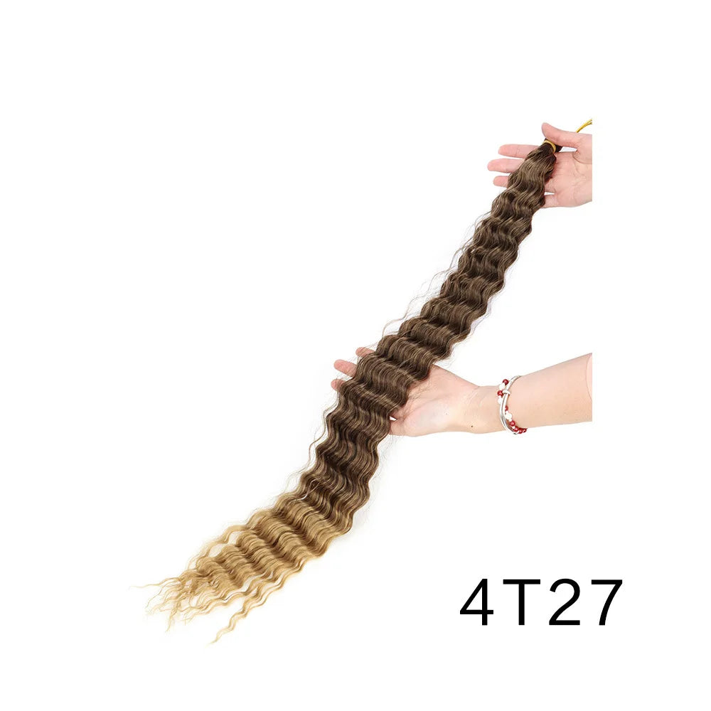 Trinity Deep Wave Crochet Hair – Afro Kinky Bulk Extension