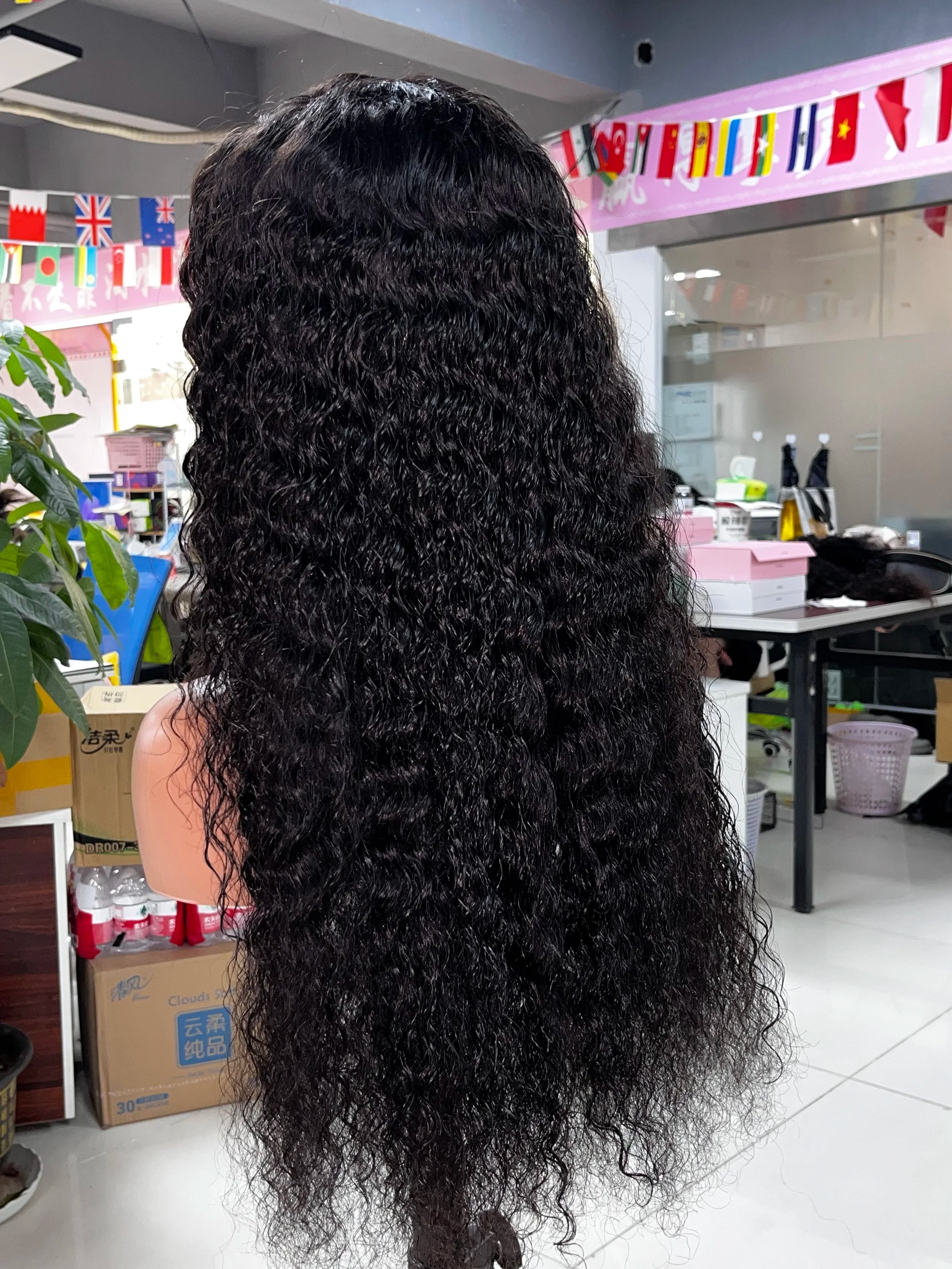 Raw Vietnamese Human Hair Wig - Bouncy Curly, Cuticle Aligned