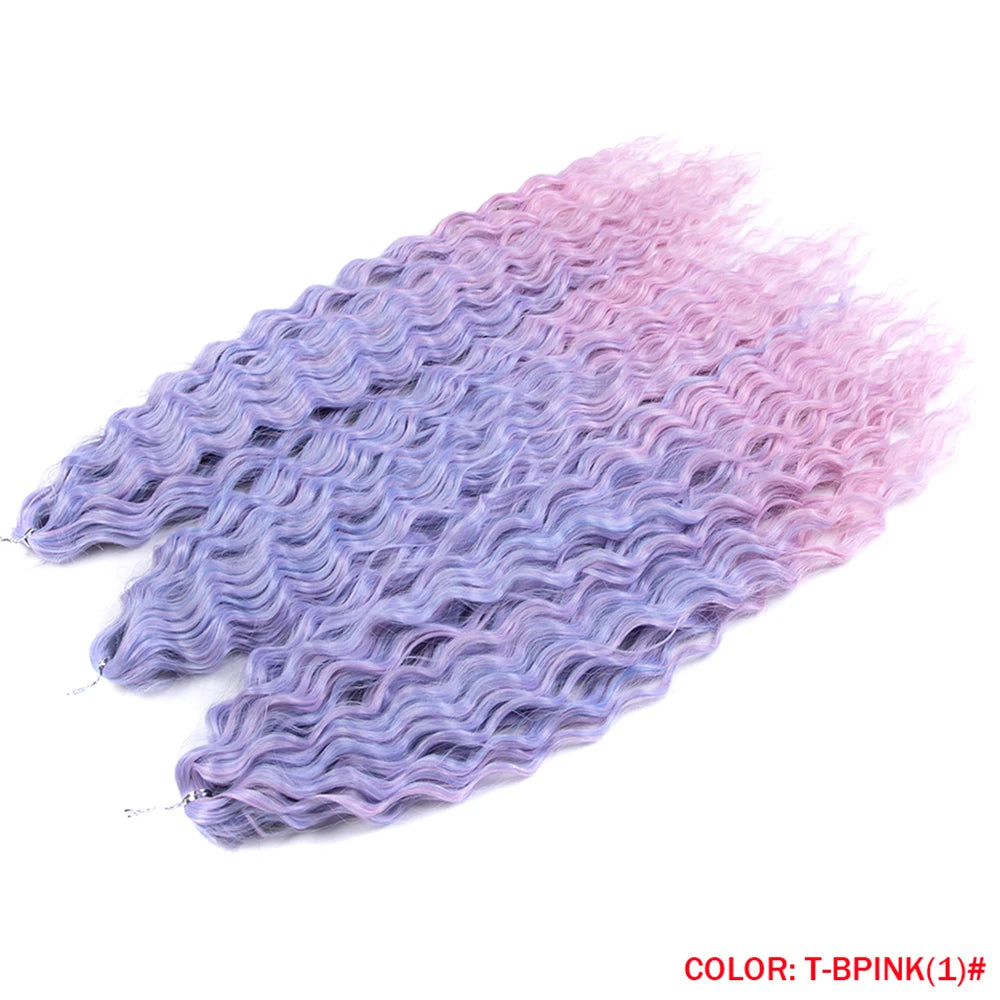 Trinity Loose Deep Wave Crochet Hair – 24" Synthetic Twist