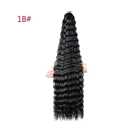 Trinity Deep Wave Crochet Hair – Afro Kinky Bulk Extension House of Trinity
