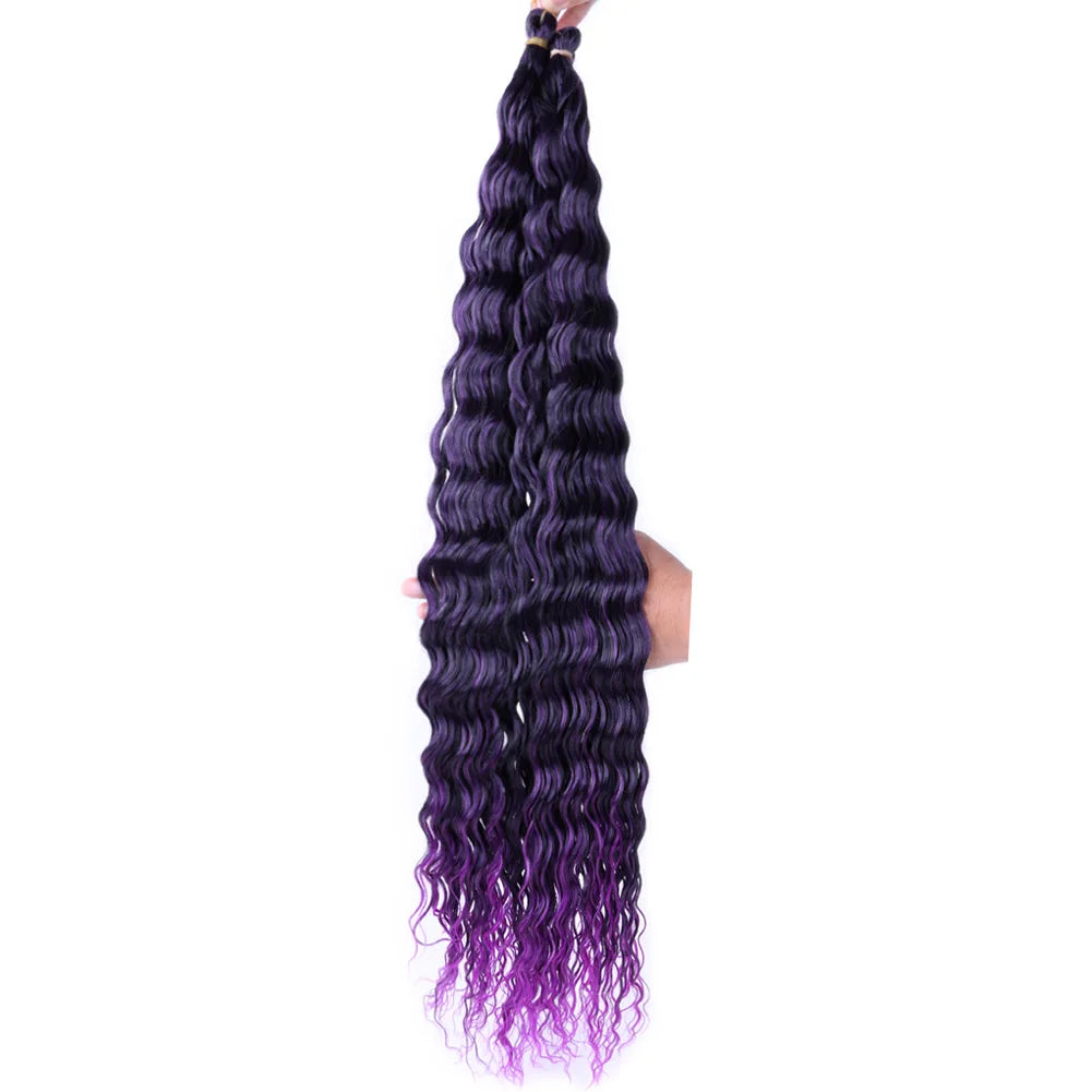 Trinity Deep Wave Crochet Hair – Afro Kinky Bulk Extension