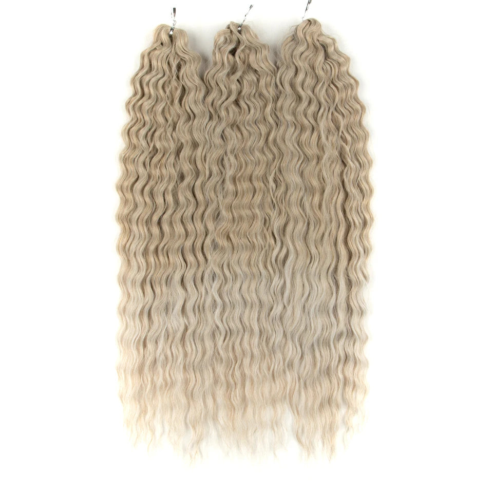 Trinity Loose Deep Wave Crochet Hair – 24" Synthetic Twist