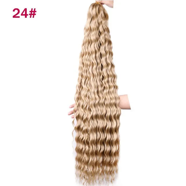 Trinity Deep Wave Crochet Hair – Afro Kinky Bulk Extension