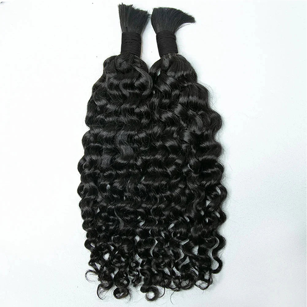 Raw Human Hair Extensions Wholesale Price 100% Raw Human Hair Curly Bulk Hair