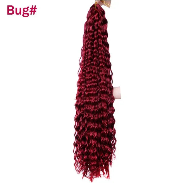 Trinity Deep Wave Crochet Hair – Afro Kinky Bulk Extension