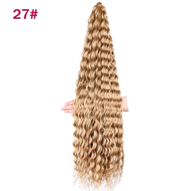 Trinity Deep Wave Crochet Hair – Afro Kinky Bulk Extension