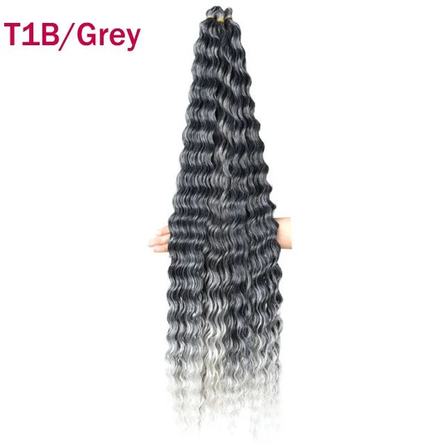 Trinity Deep Wave Crochet Hair – Afro Kinky Bulk Extension