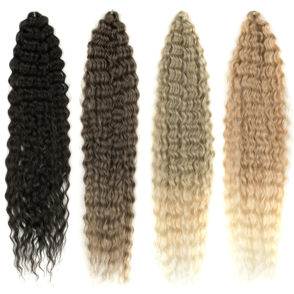 Trinity Loose Deep Wave Crochet Hair – 24" Synthetic Twist