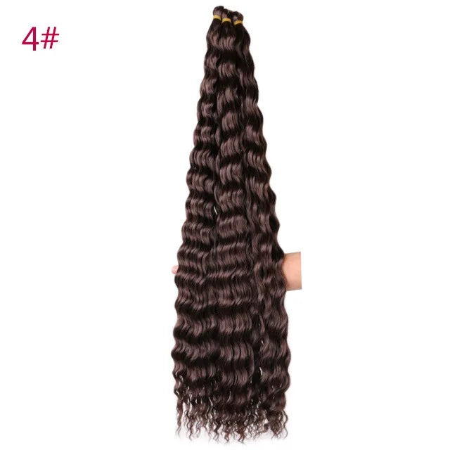 Trinity Deep Wave Crochet Hair – Afro Kinky Bulk Extension