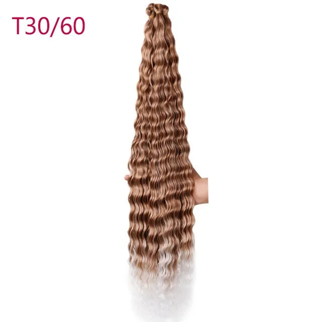 Trinity Deep Wave Crochet Hair – Afro Kinky Bulk Extension