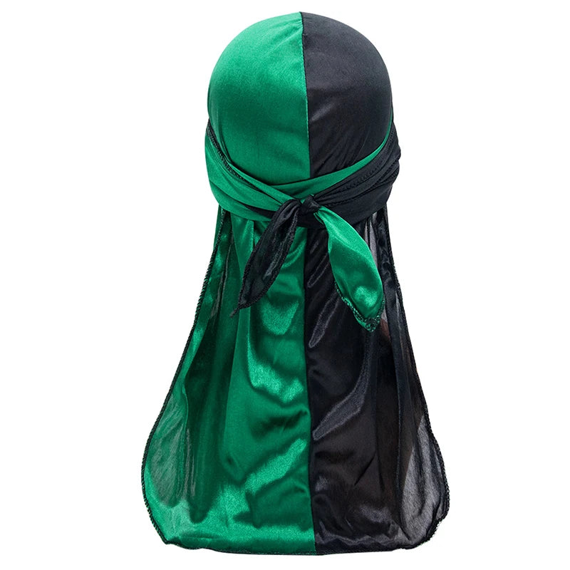 Trinity Elastic Durag – Long Silky Satin Bandana