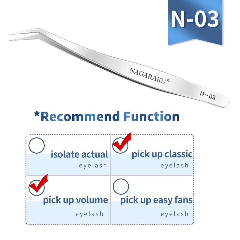 NAGARAKU Professional Volume Tweezer 3D Accurate Pincet