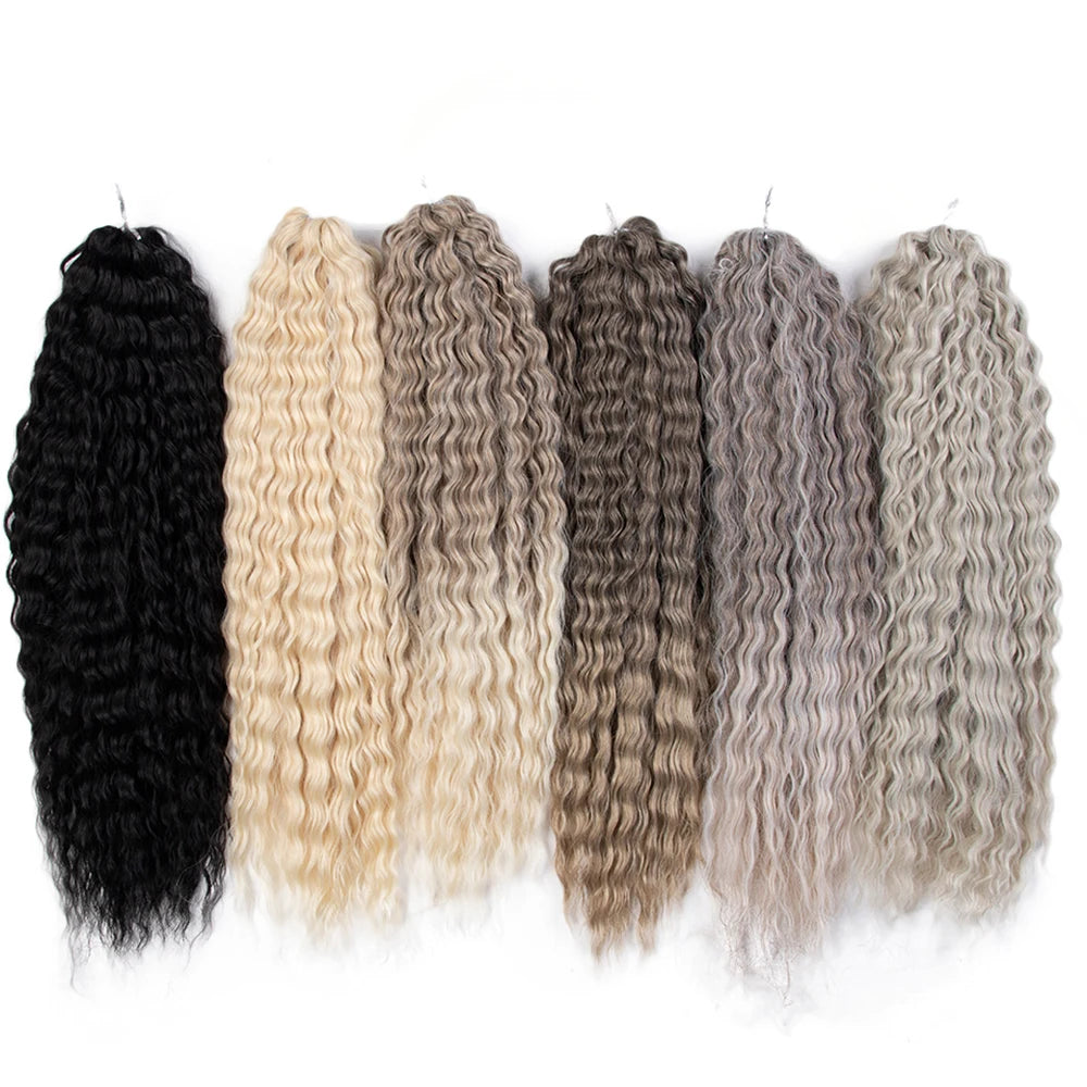 Trinity Loose Deep Wave Crochet Hair – 24" Synthetic Twist
