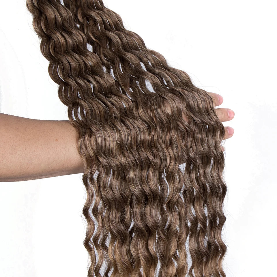Trinity Loose Deep Wave Crochet Hair – 24" Synthetic Twist