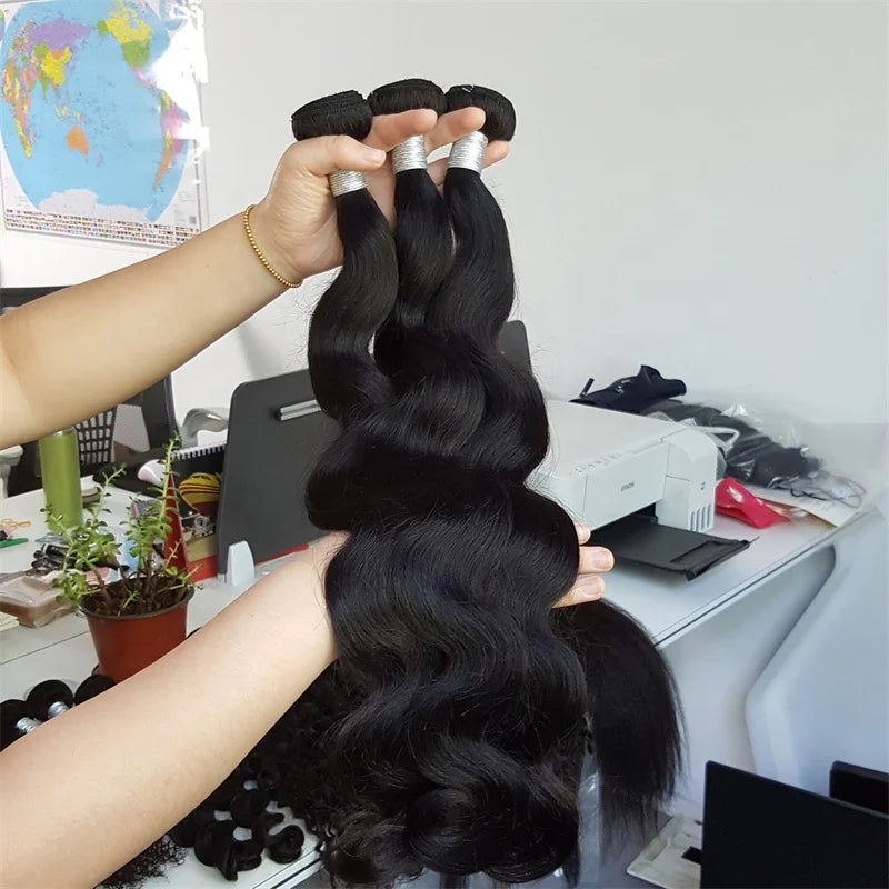 Trinity Virgin Body Wave Bundles – Natural Color House of Trinity