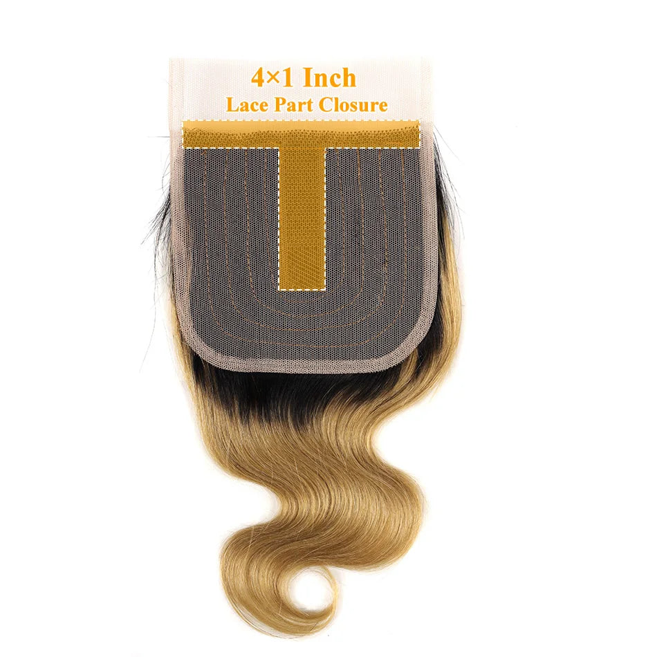 Trinity Blonde Ombre Body Wave Bundles with Closure House of Trinity