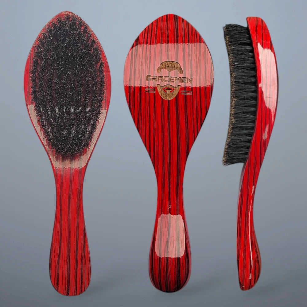 Trinity Wave Brush – Boar Bristle for Waves & Beard