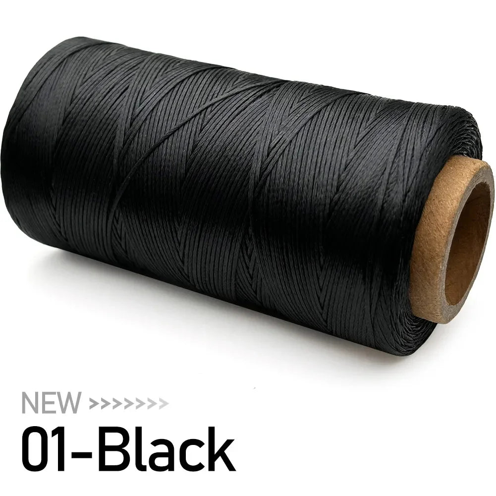 Flat Waxed Thread for Leather Sewing Wax String Polyester Cord Craft Stitching Bag Bookbinding Sail Bracelet Braid Jewelry DIY