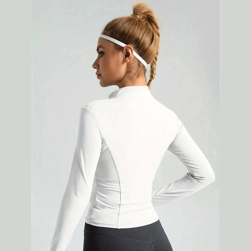 Trinity Athletic Jacket – Long-Sleeve Zip-Up Workout Top House of Trinity