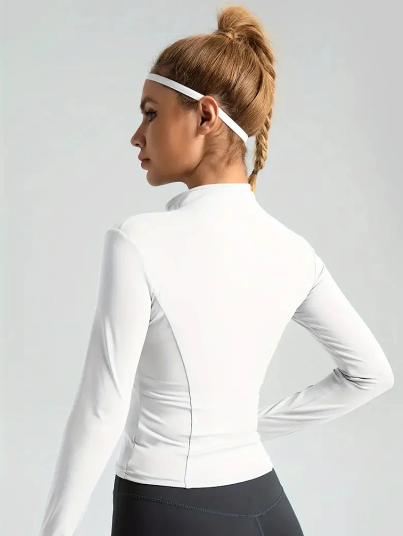 Trinity Athletic Jacket – Long-Sleeve Zip-Up Workout Top House of Trinity