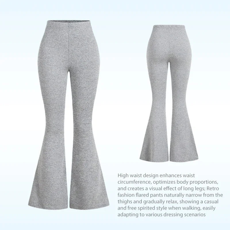 Trinity Flare Yoga Pants – High Waist Casual Fitness House of Trinity