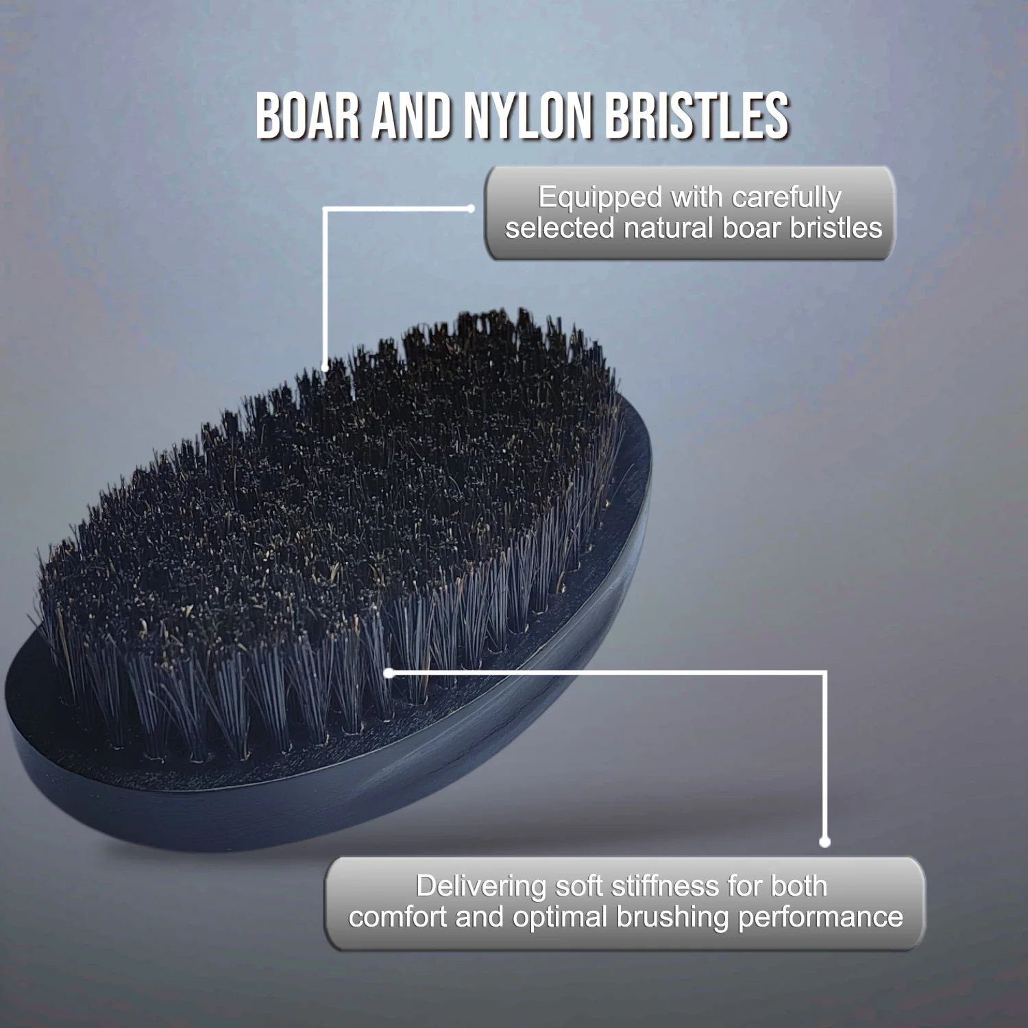 Trinity 360 Wave Brush – Curved Wooden Handle for Men