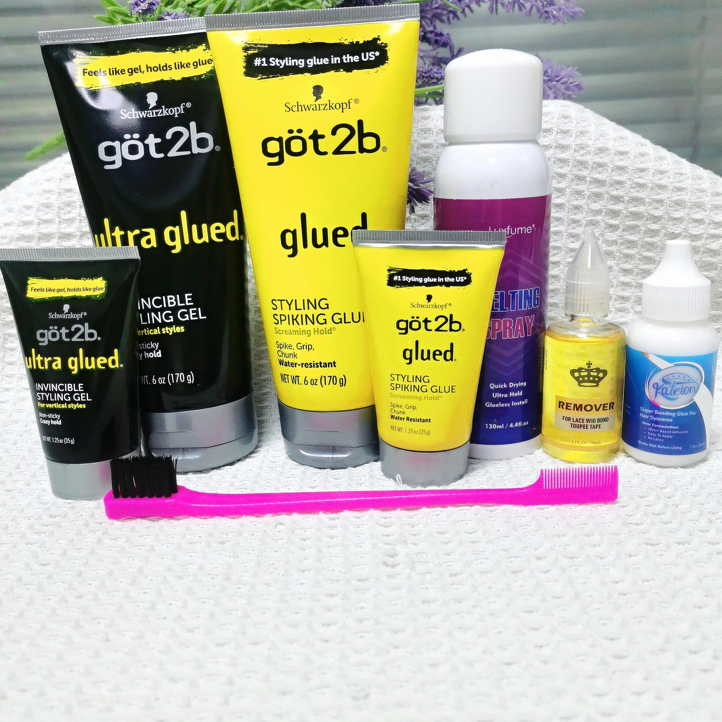 Got 2b glued 170g Hair Gel got2b Glued got2b glued spray got2be freeze spray for wig adhesives dege control gel freeshipping 35g