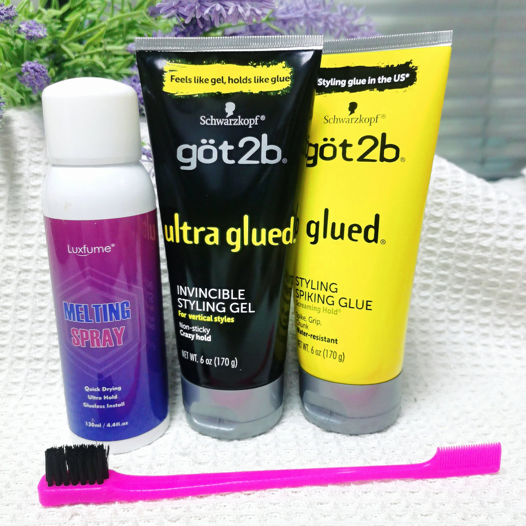 Got 2b glued 170g Hair Gel got2b Glued got2b glued spray got2be freeze spray for wig adhesives dege control gel freeshipping 35g