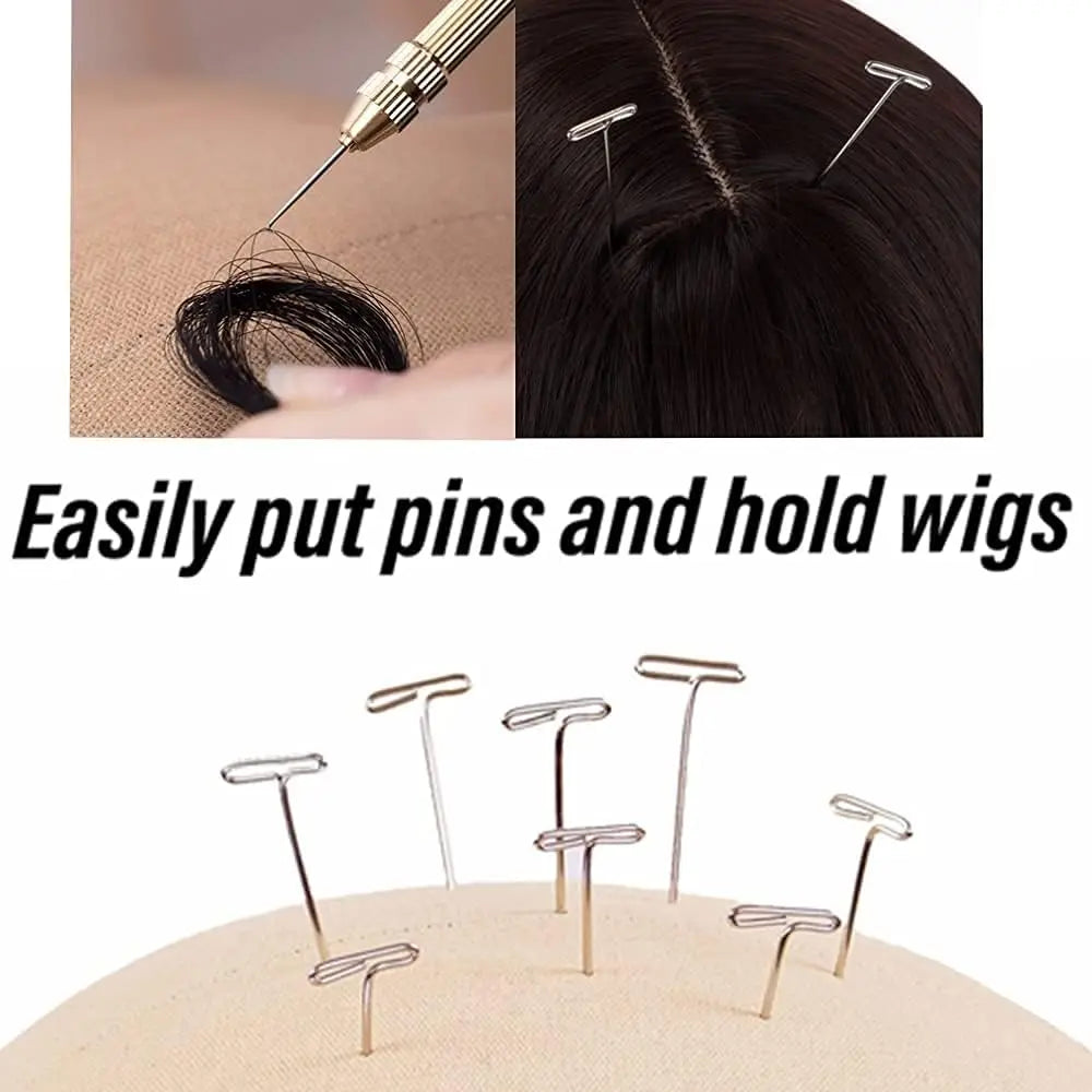 21inch 23inch Wig Head Mannequin Head with Wig Stand ,Manikin Canvas Head for Wigs Making Display with pins