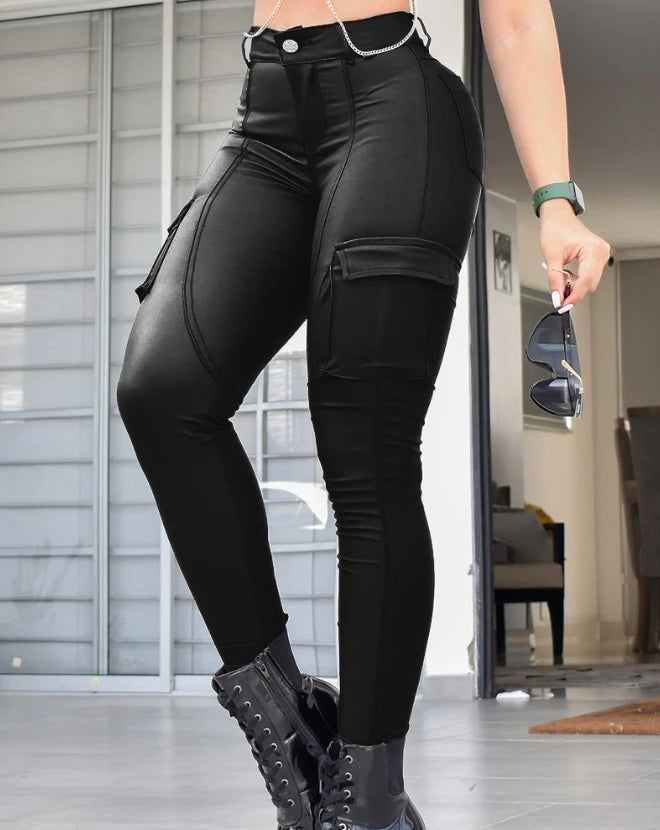 Trinity Women's High Waist Skinny Pants House of Trinity