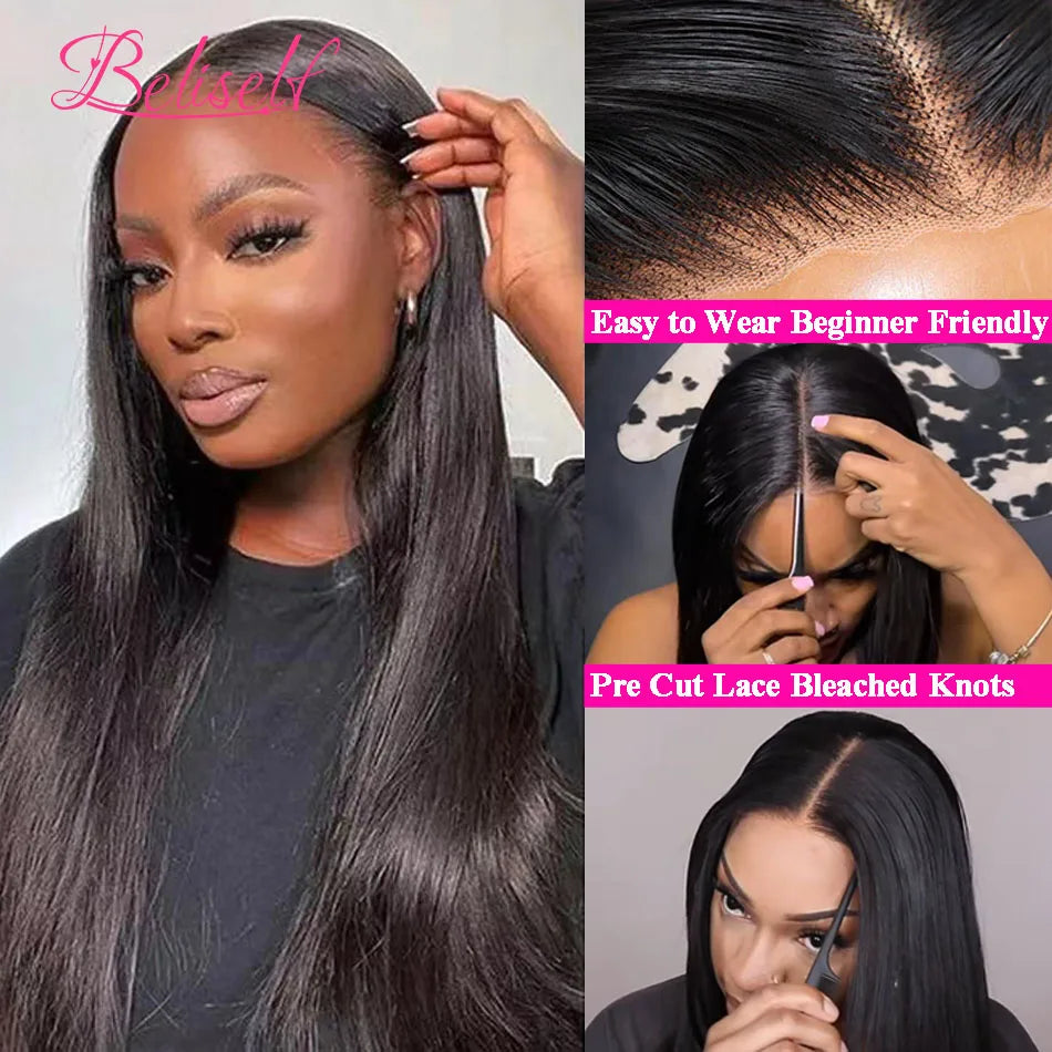HD Transparent Lace Front Wig 13x4/13x6/5x5 - Straight, Pre-Plucked