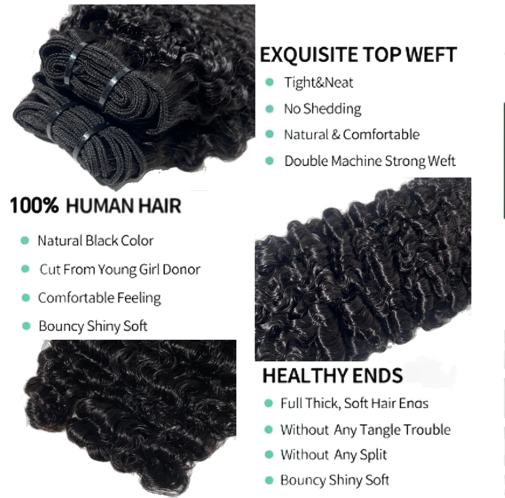 3C4A Burmese Curly Hair Bundles Virgin Human Hair Burmese Vietnamese Raw Human Hair Extensions Wholesale For Full Head 18A