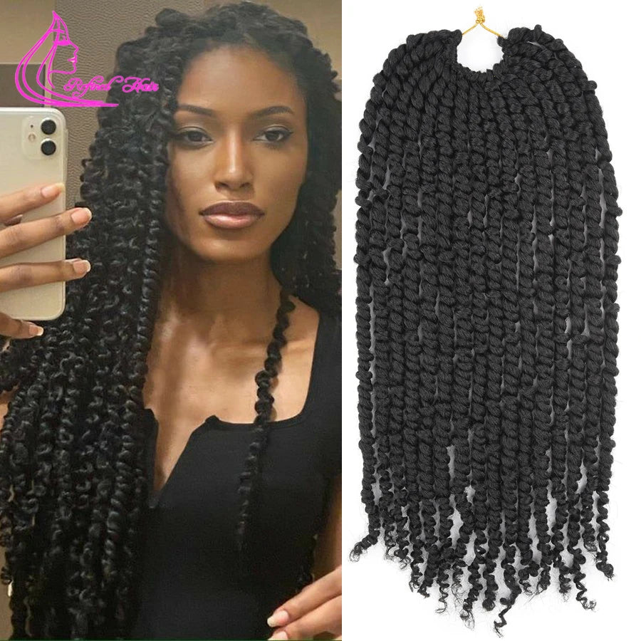 Trinity Pre-Twisted Passion Twist Crochet Hair
