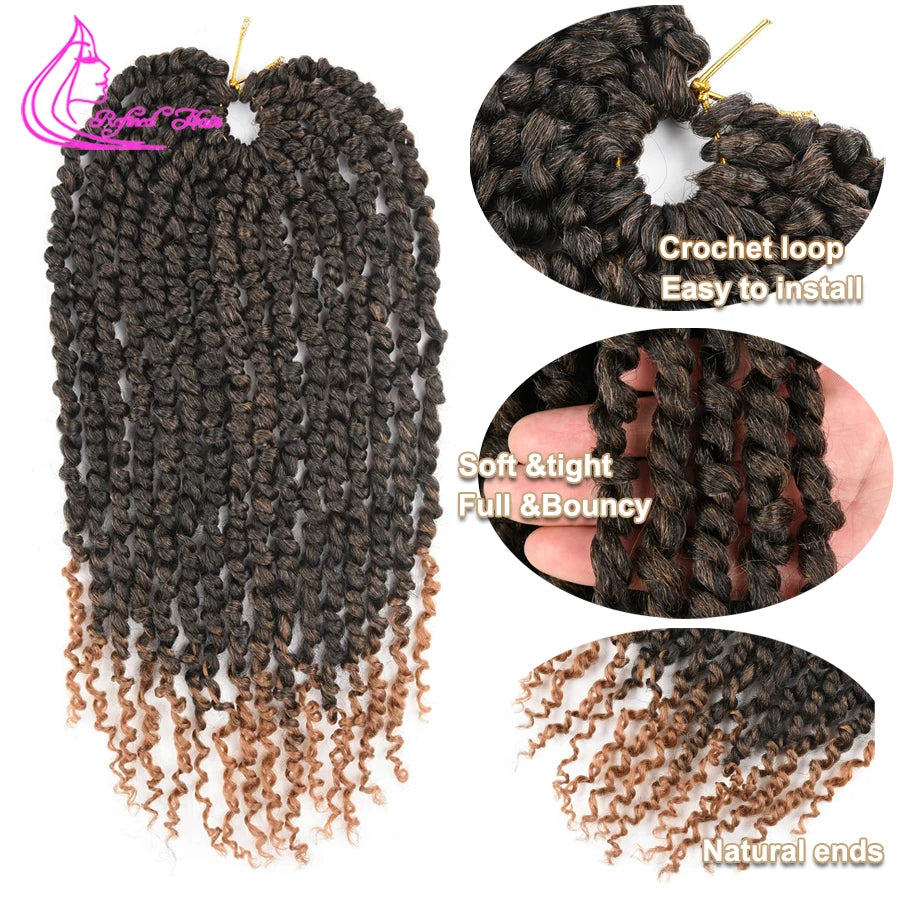 Trinity Pre-Twisted Passion Twist Crochet Hair