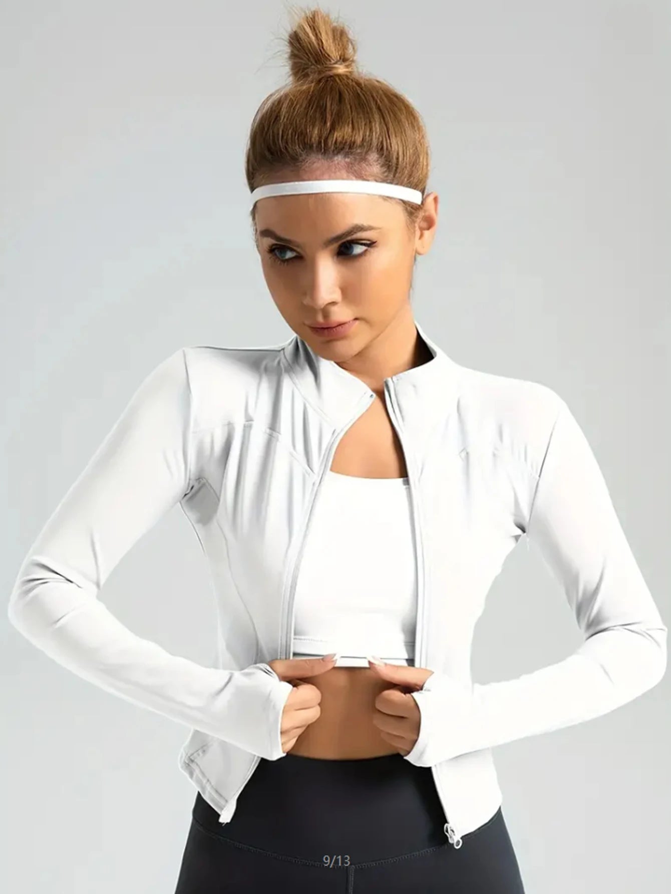 Trinity Athletic Jacket – Long-Sleeve Zip-Up Workout Top House of Trinity