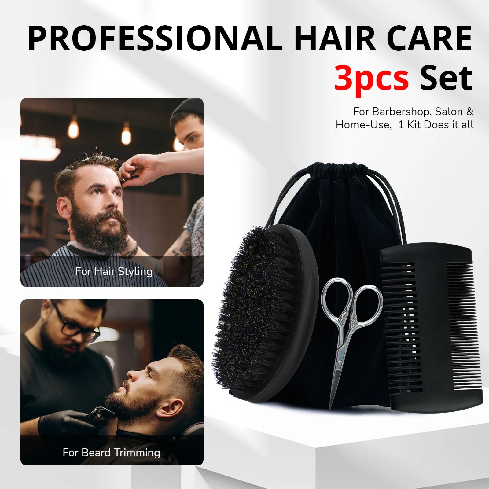 Trinity Boar Bristle Shaving Brush Set