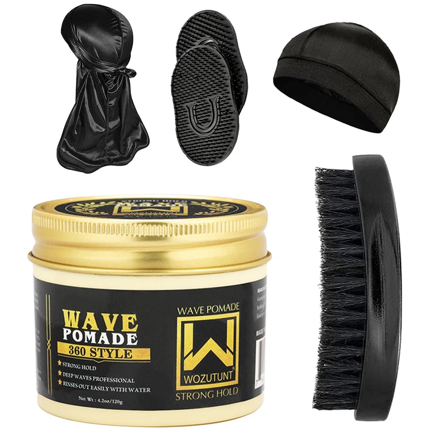 Trinity 360 Wave Pomade Kit – Shea Butter with Tools