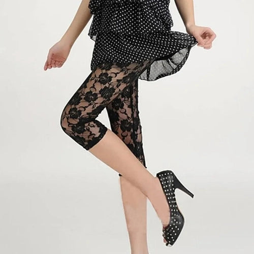 Trinity Lace Sheer Leggings – Floral Rose Mesh Tights House of Trinity