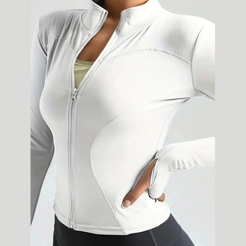 Trinity Athletic Jacket – Long-Sleeve Zip-Up Workout Top House of Trinity